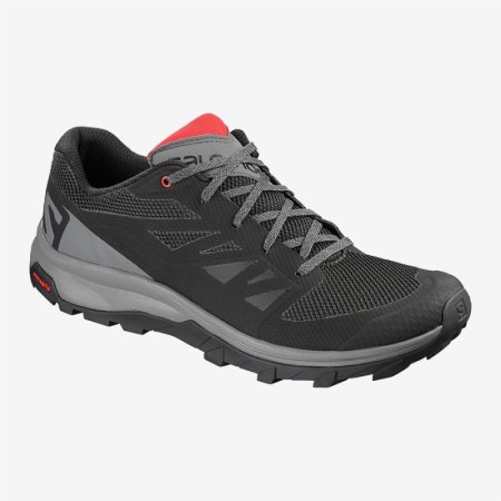 Salomon OUTline Mens Hiking Shoes Black UK MXYQ